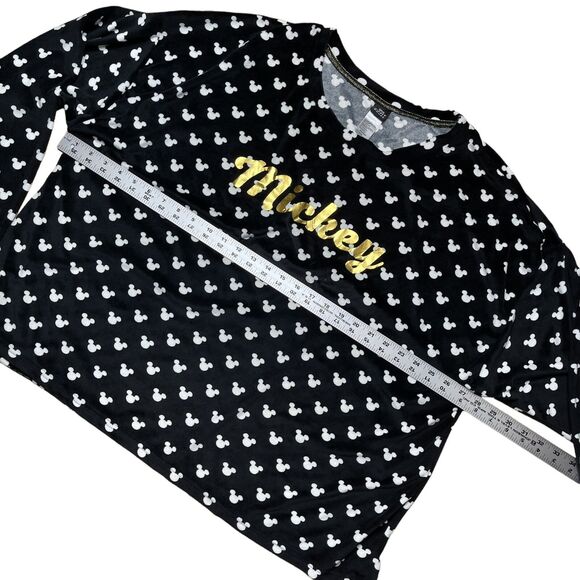 Disney Mickey Mouse Size 3X 22W-24W Sleepwear 2 Piece Pj Set Fleece Top Pants - Picture 6 of 12